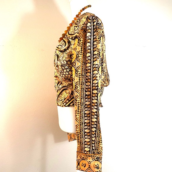 Free People Boho Paisley Crop Top Blouse - Picture 9 of 16